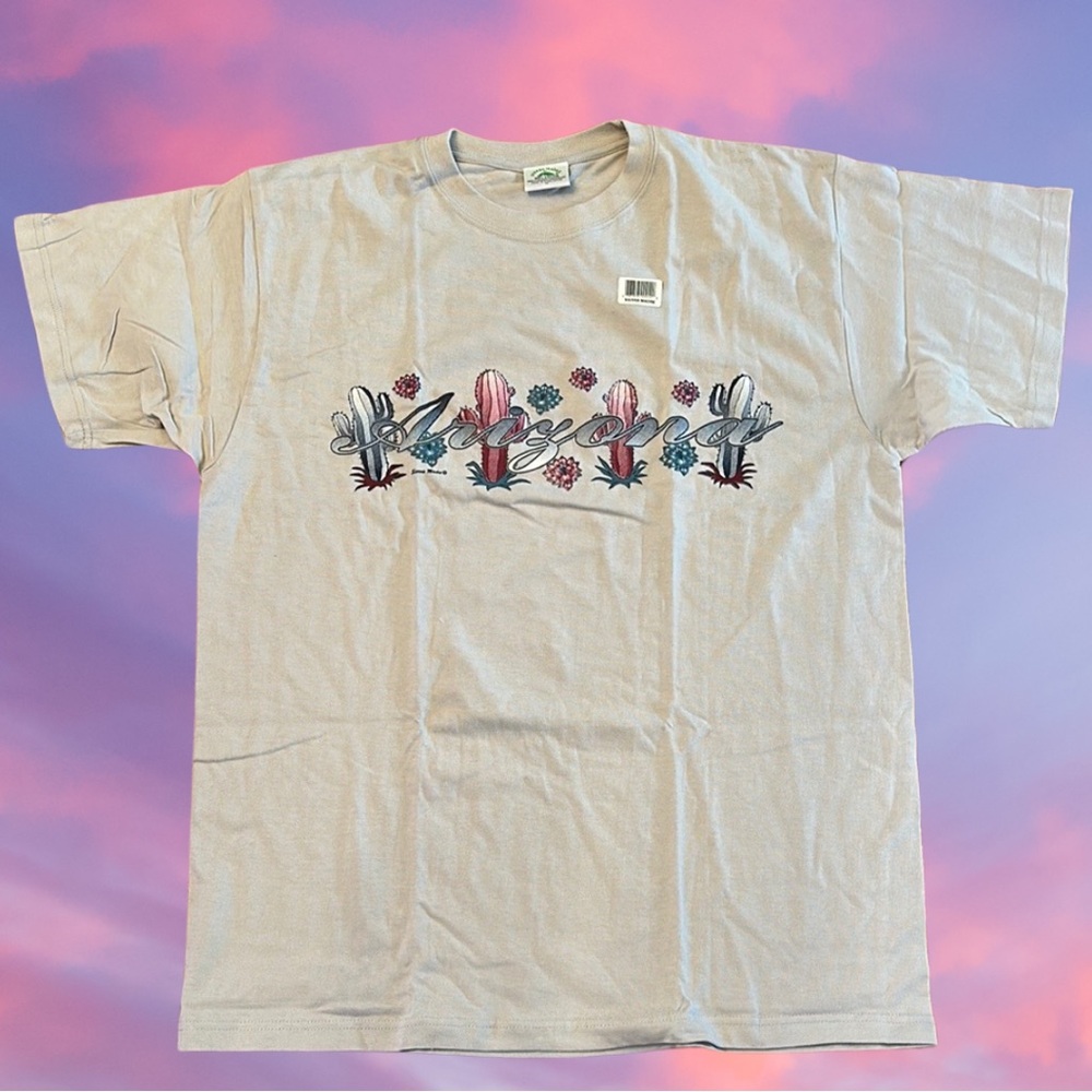 Brand New - Vintage late Gray 90s Sierra Madre Arizona Cactus Tee Size XL